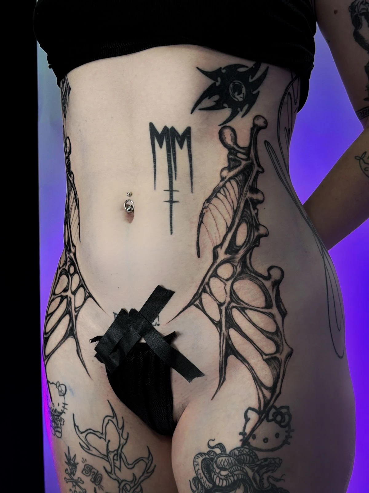 Bio Organic & Tribal and Blackwork tattoo by Liza