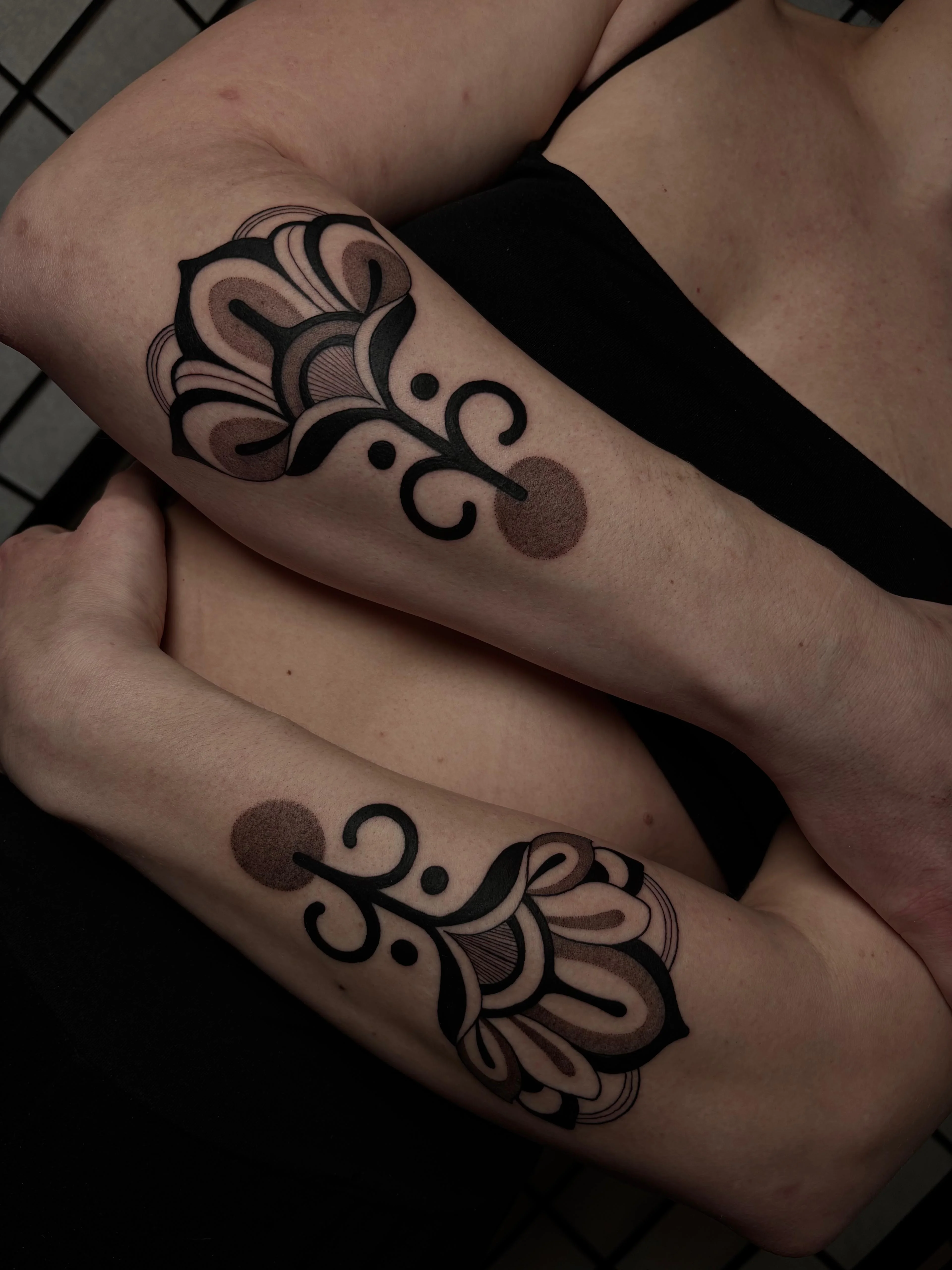 Floral & Botanic, Blackwork and Ornamental tattoo by Bruno Da Mata