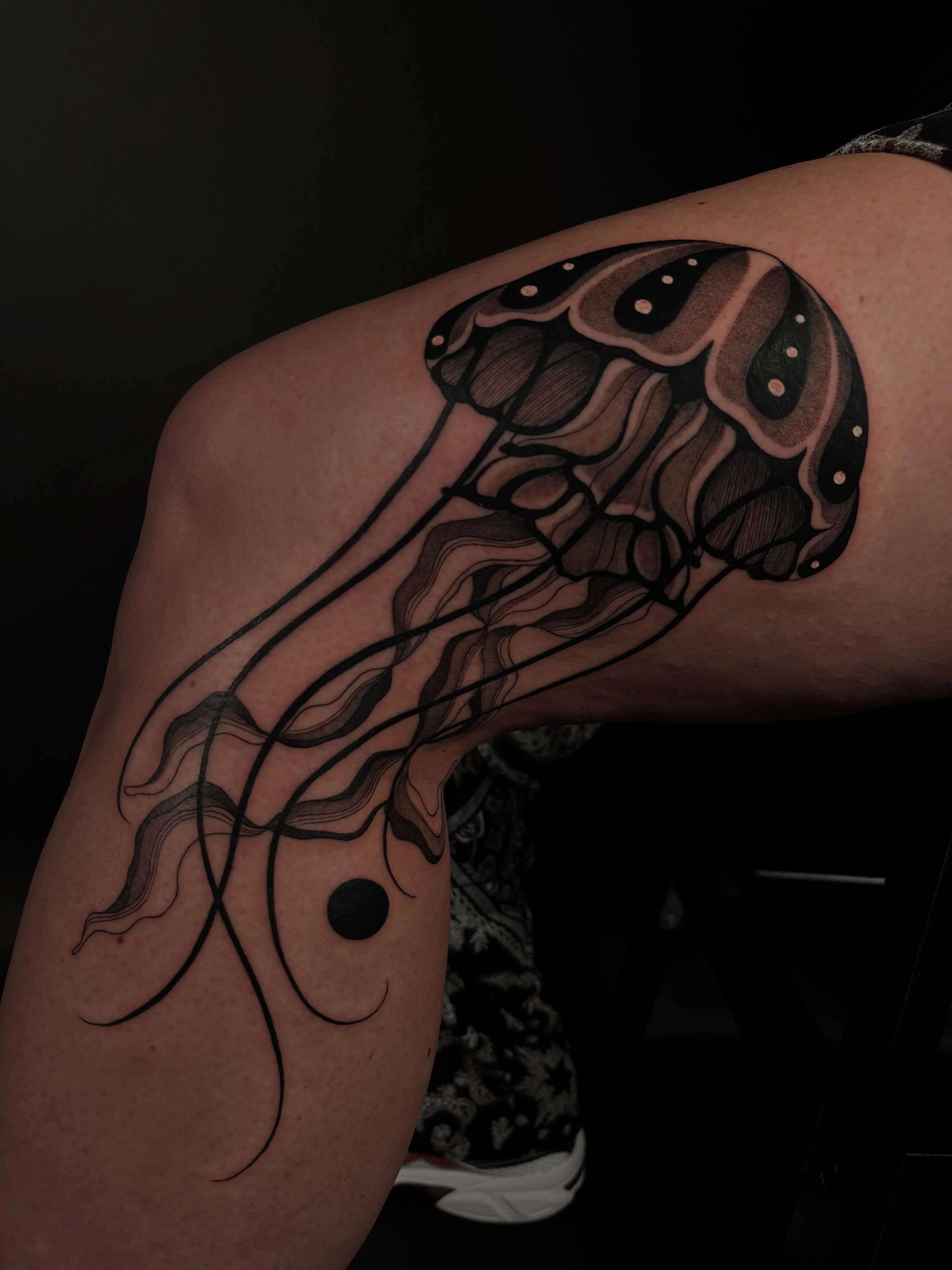 Illustrative, Dotwork and Blackwork tattoo by Bruno Da Mata