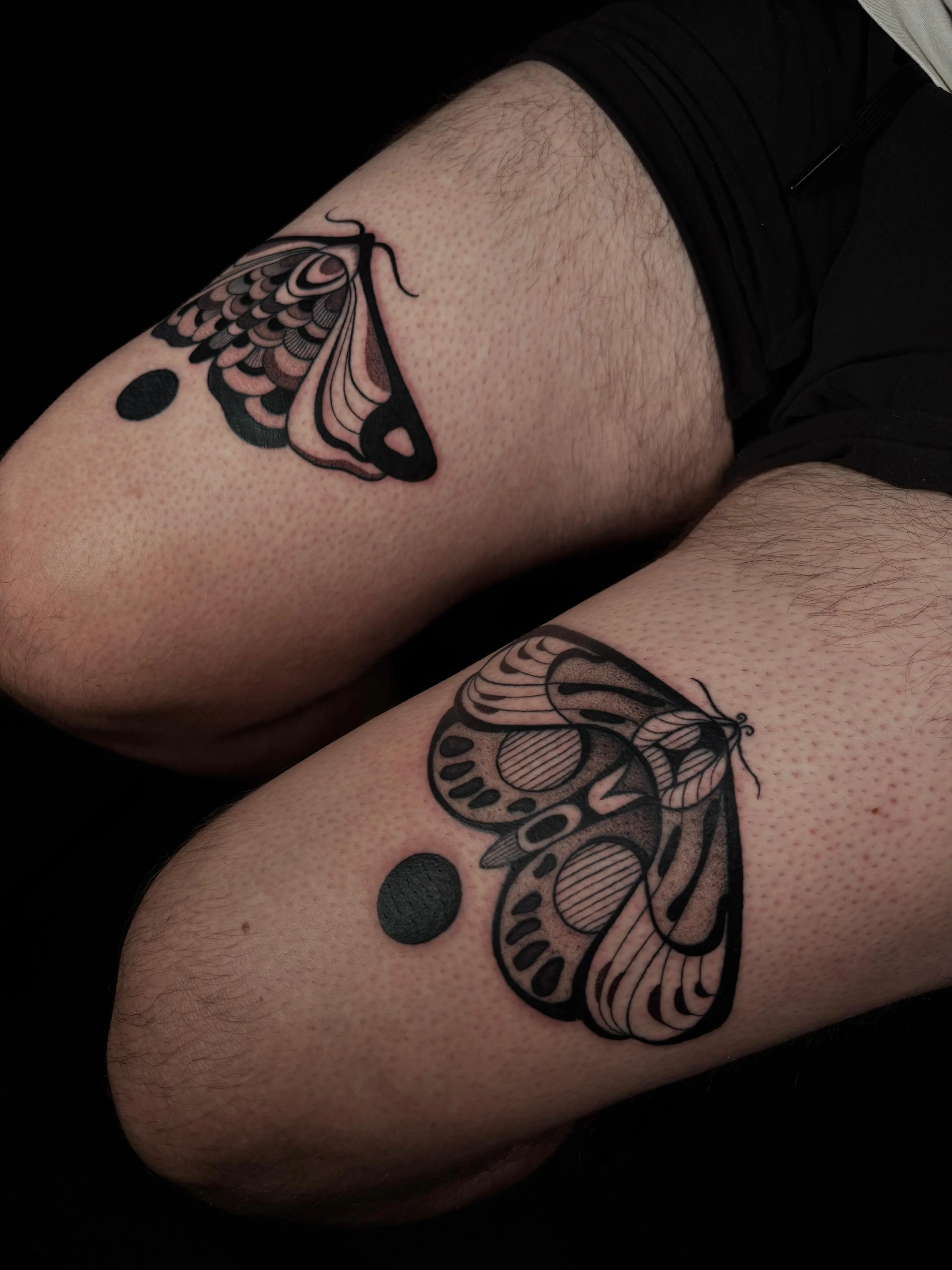 Illustrative, Surrealism and Blackwork tattoo by Bruno Da Mata