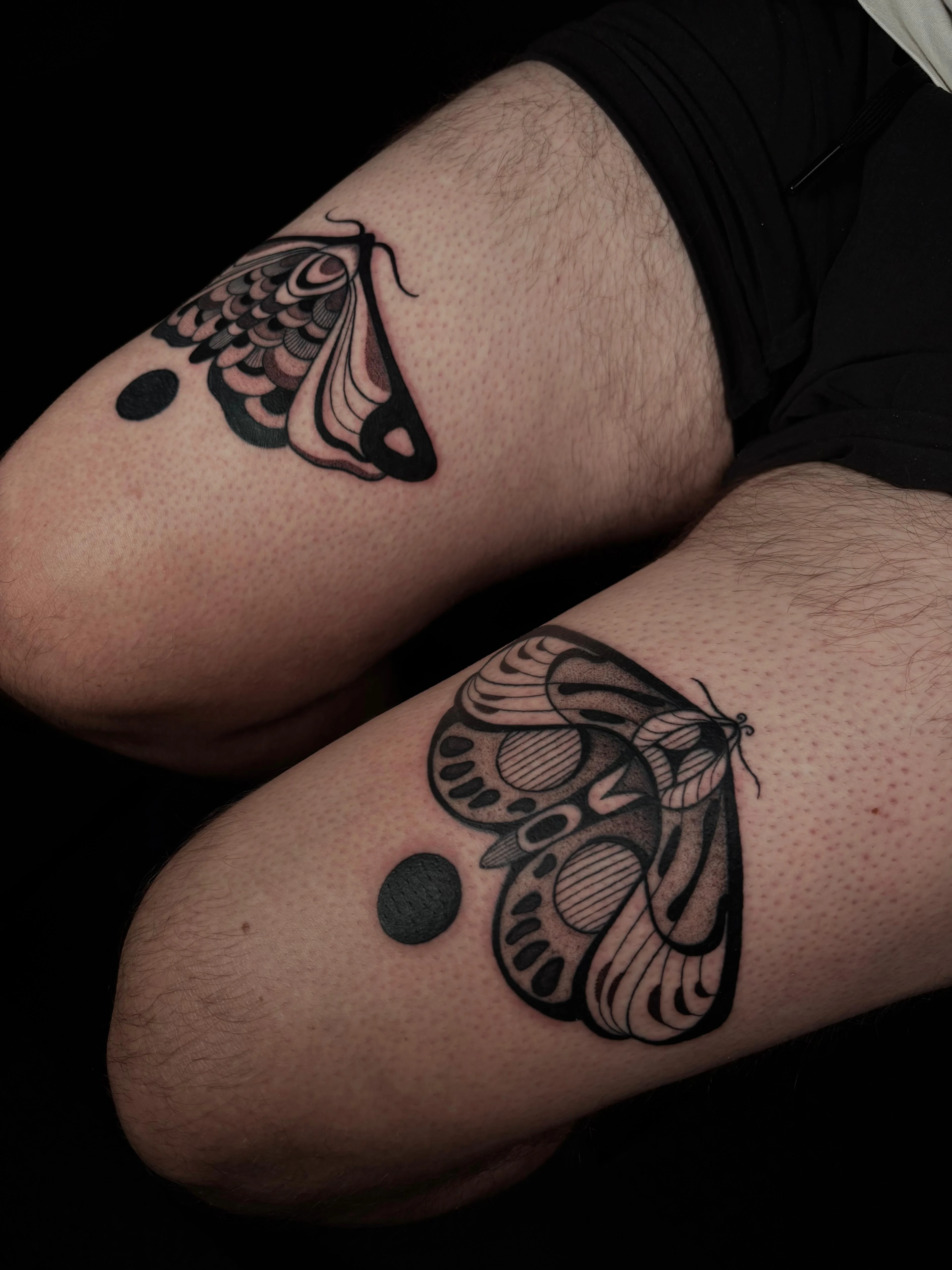 Illustrative, Surrealism and Blackwork tattoo by Bruno Da Mata