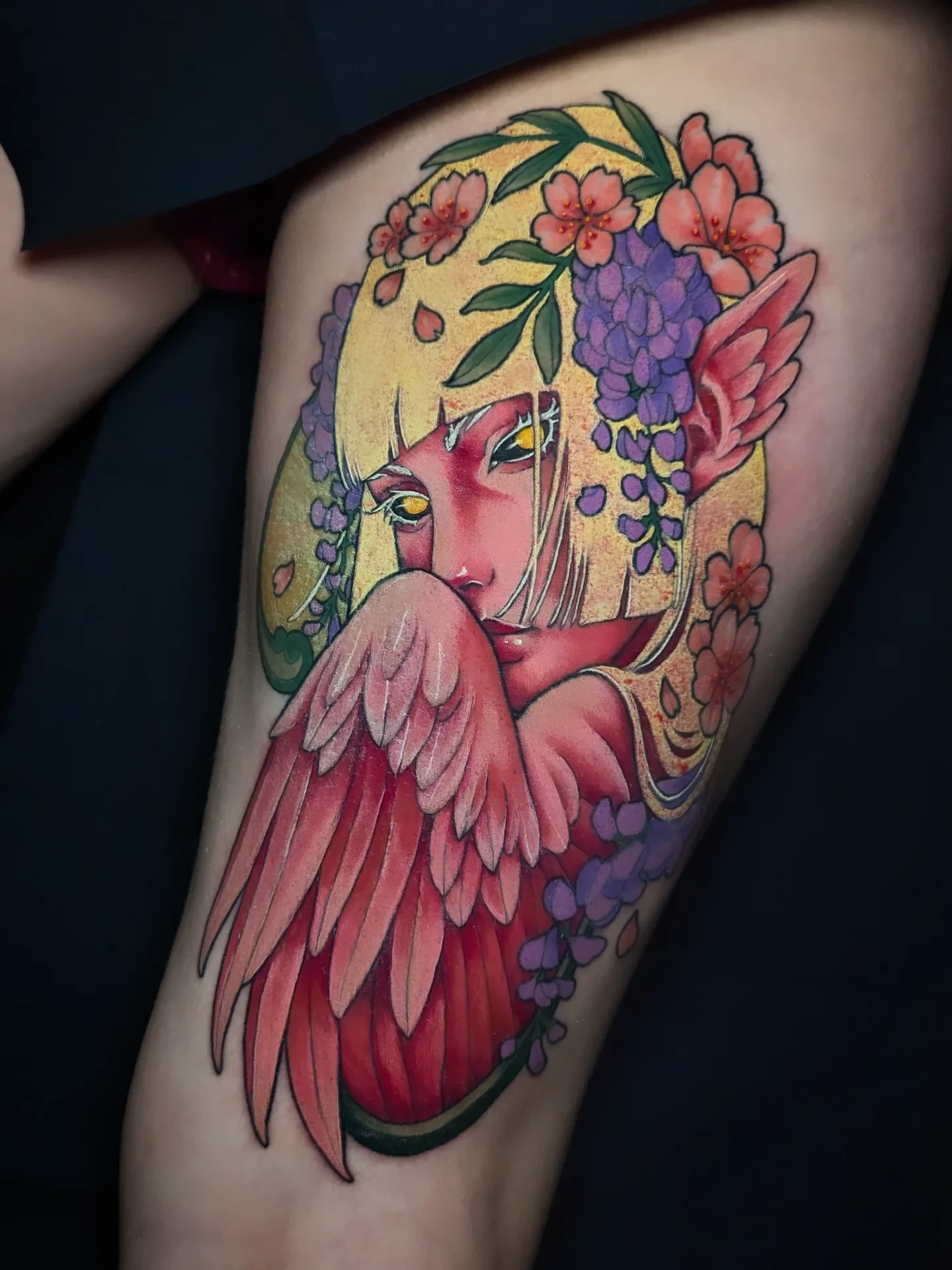 Art Nouveau and Neo Traditional tattoo by Luh