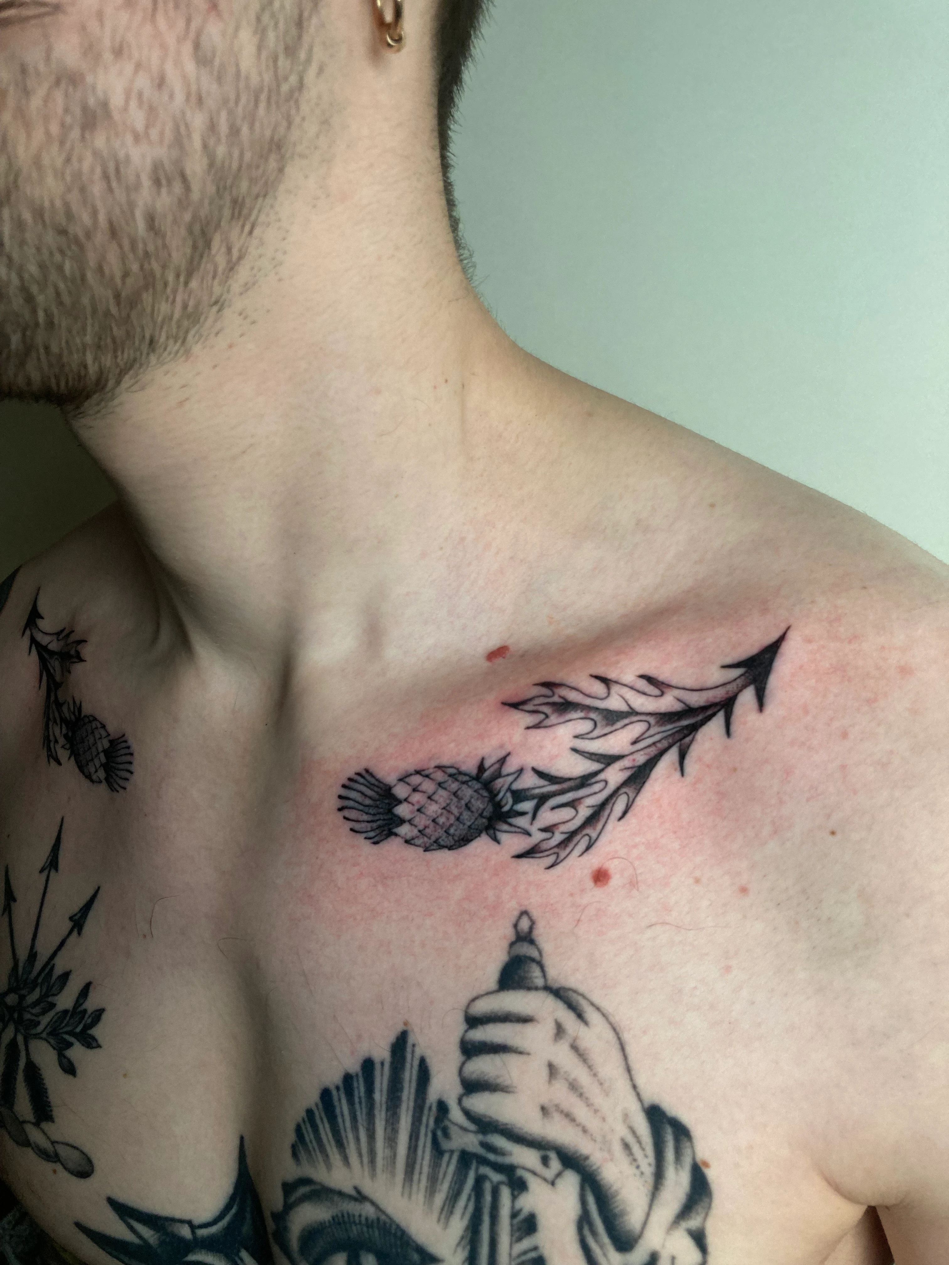 Traditional & Old School and Fineline tattoo by Arseniy