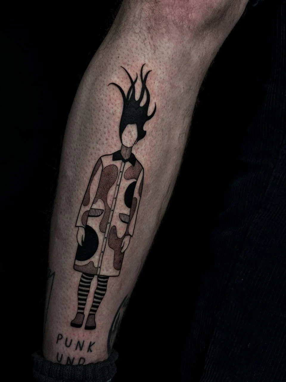 Blackwork and Illustrative tattoo by Bruno Da Mata