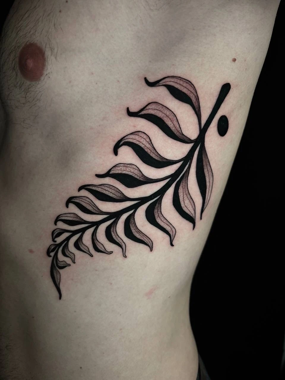 Blackwork, Floral & Botanic and Illustrative tattoo by Bruno Da Mata