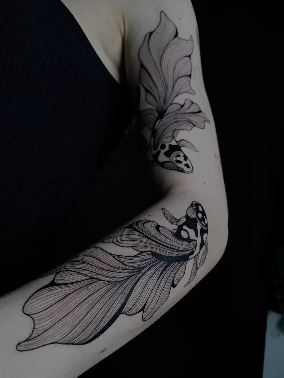 Blackwork, Illustrative and Linework tattoo by Bruno Da Mata