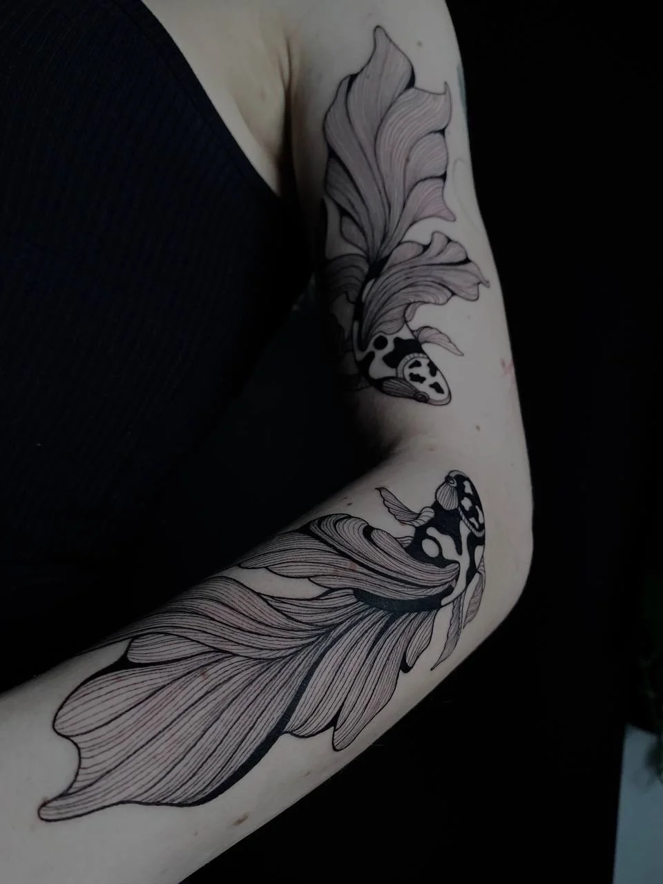 Blackwork, Illustrative and Linework tattoo by Bruno Da Mata