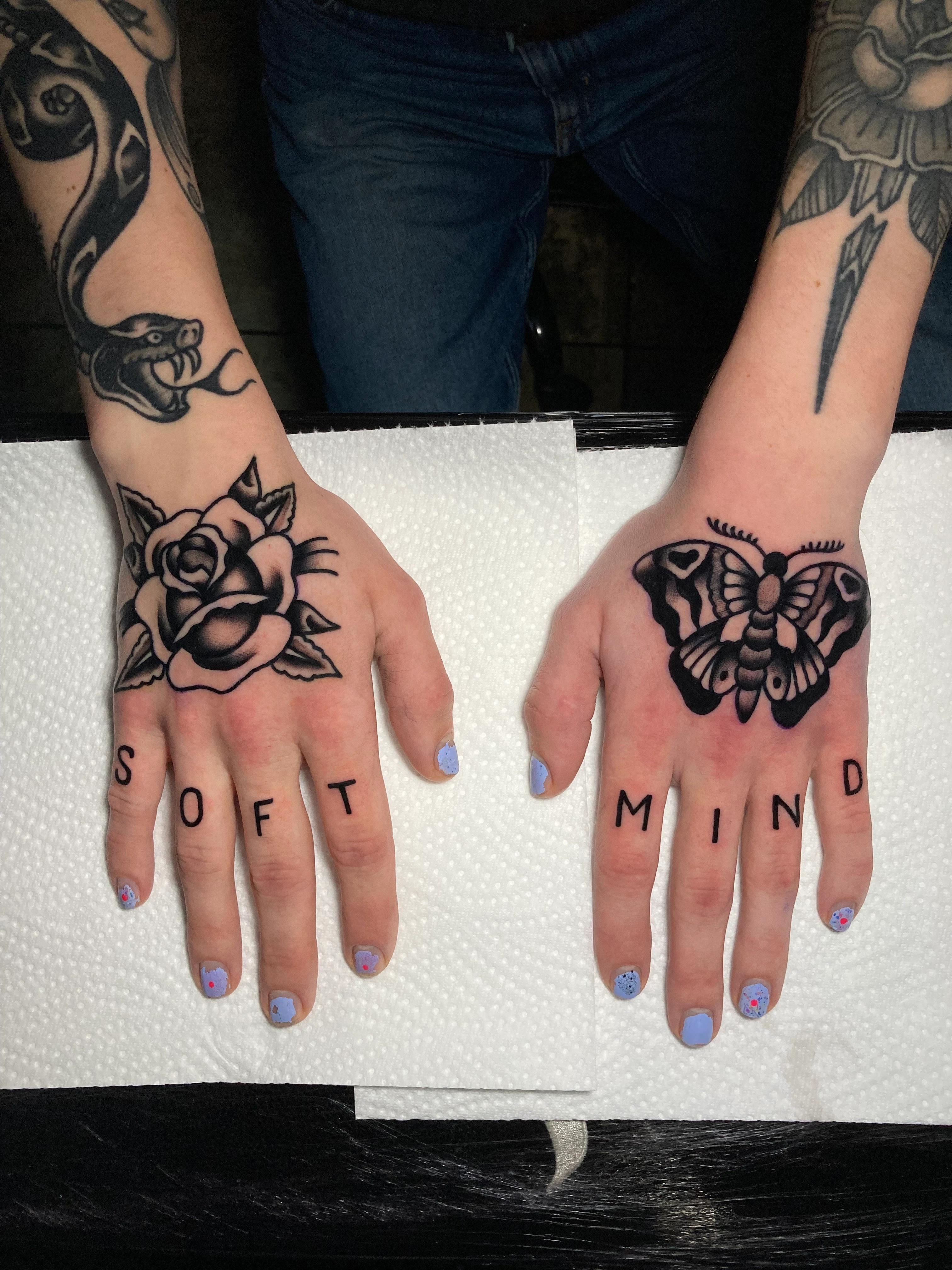 Traditional & Old School and Script - Calligraphy tattoo by Arseniy