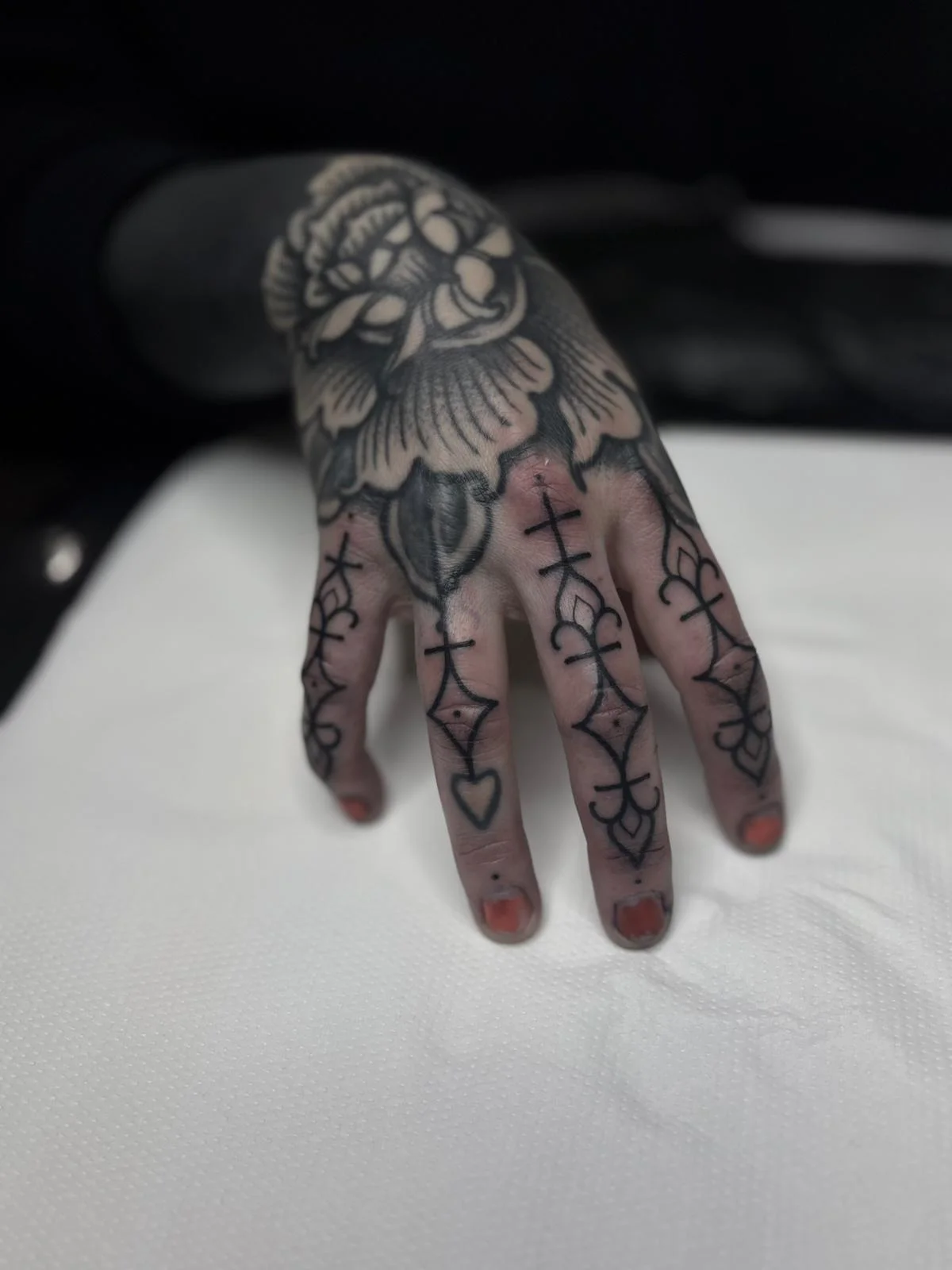 Ornamental and Linework tattoo by Sinah Ra