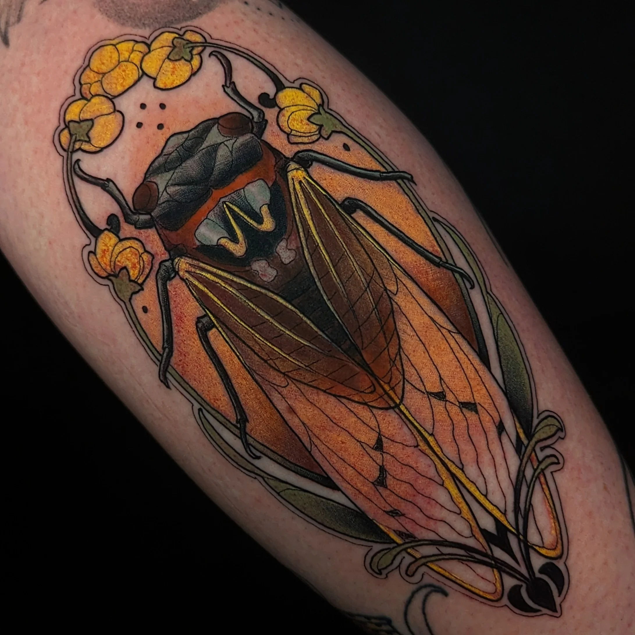 Art Nouveau and Neo Traditional tattoo by Luh
