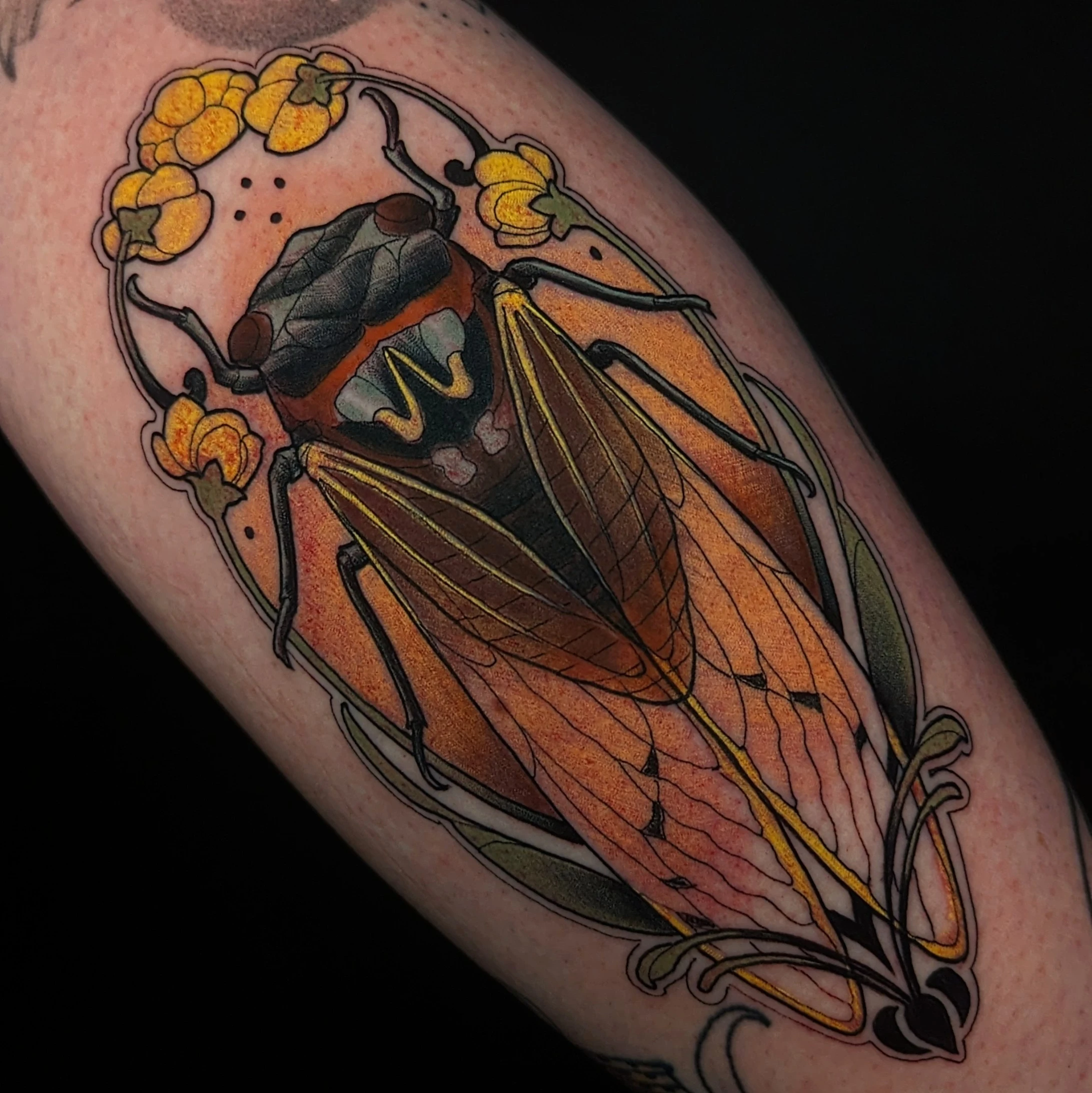 Art Nouveau and Neo Traditional tattoo by Luh