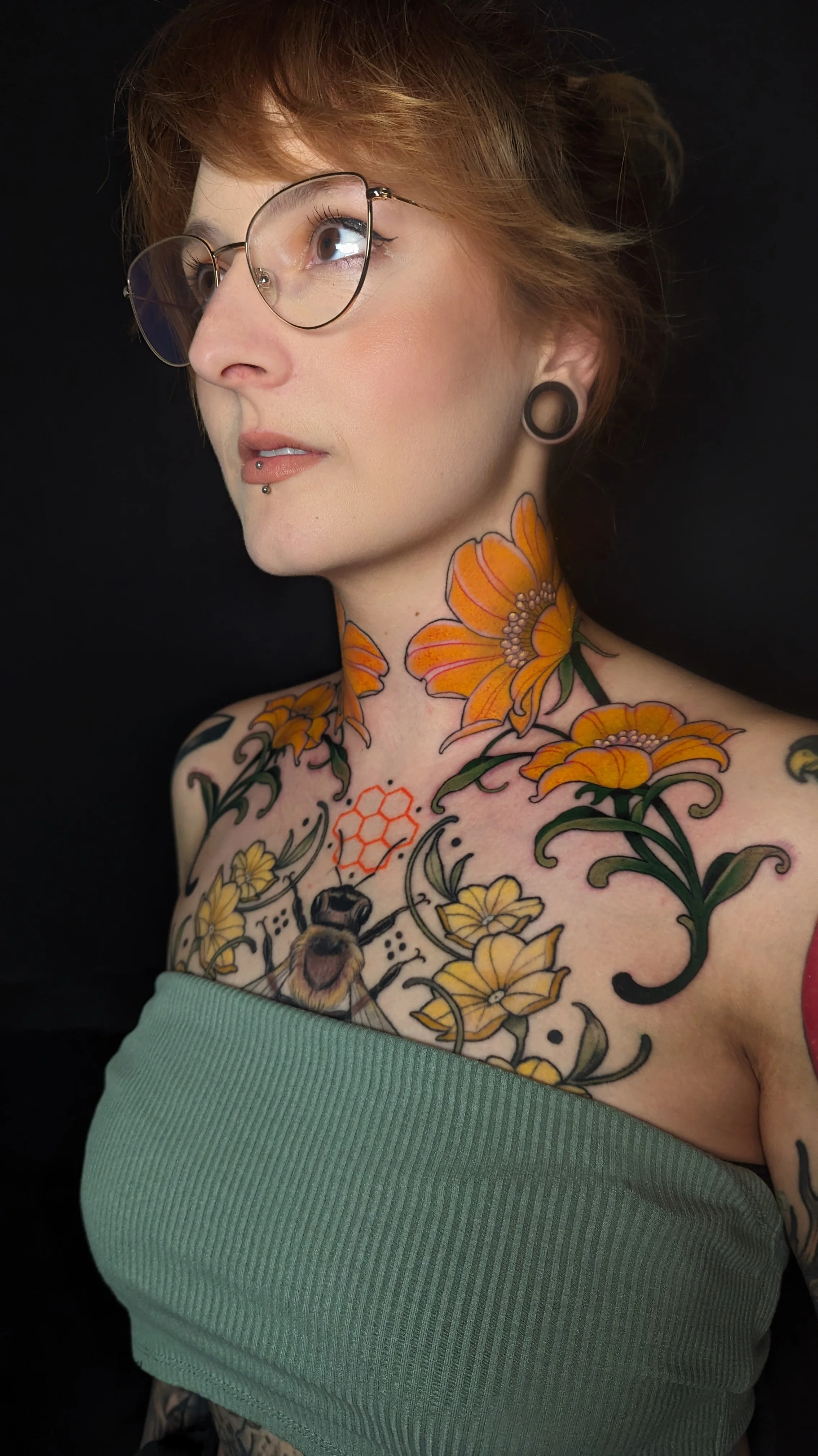 Floral & Botanic and Neo Traditional tattoo by Luh