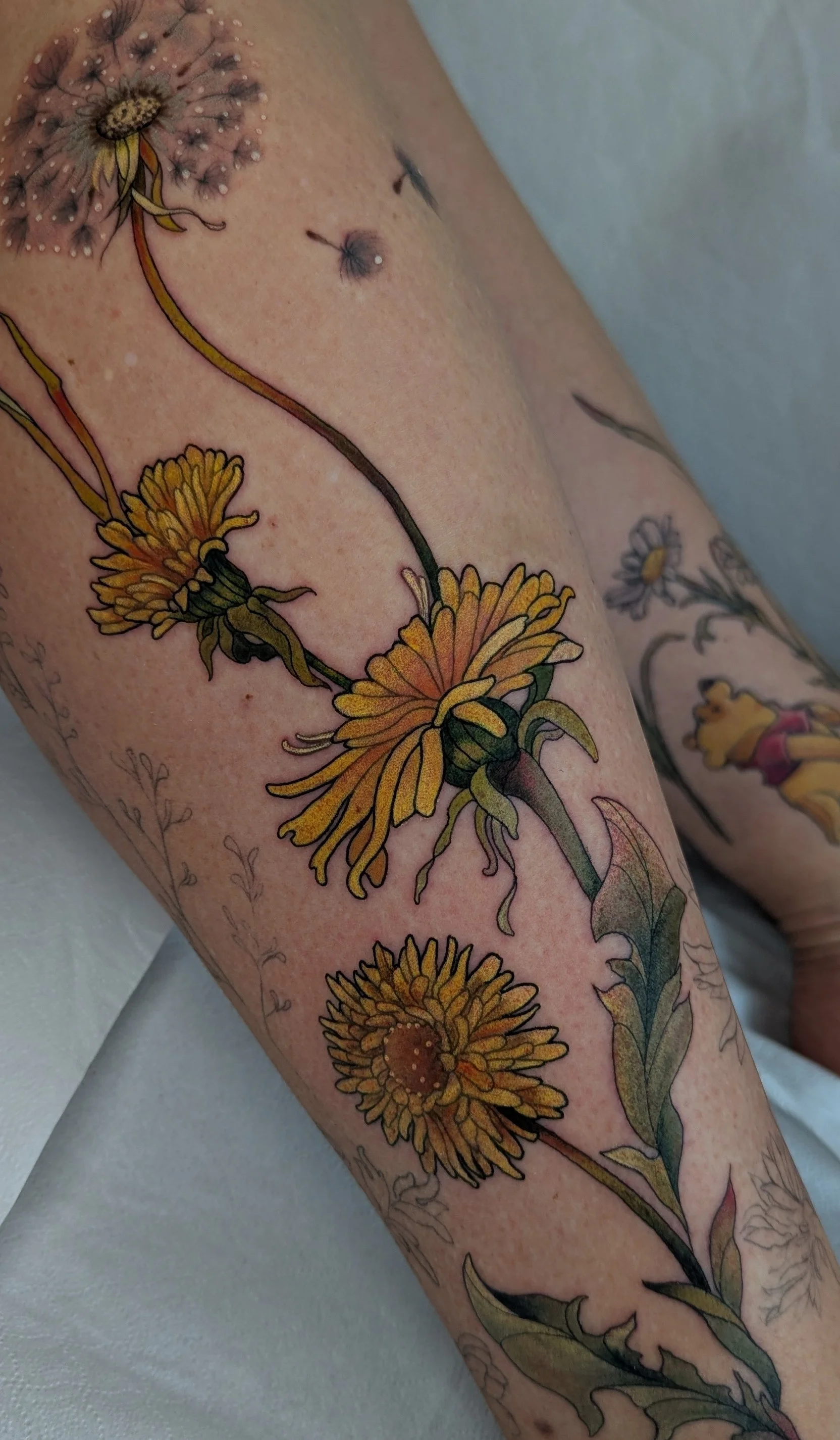 Illustrative and Floral & Botanic tattoo by Sera