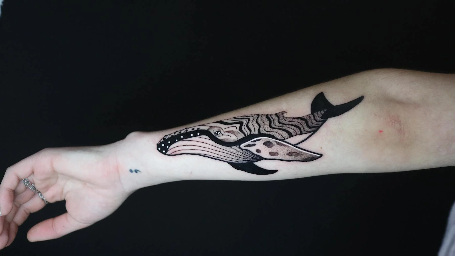 Blackwork, Dotwork and Surrealism tattoo by Ed Zlotin