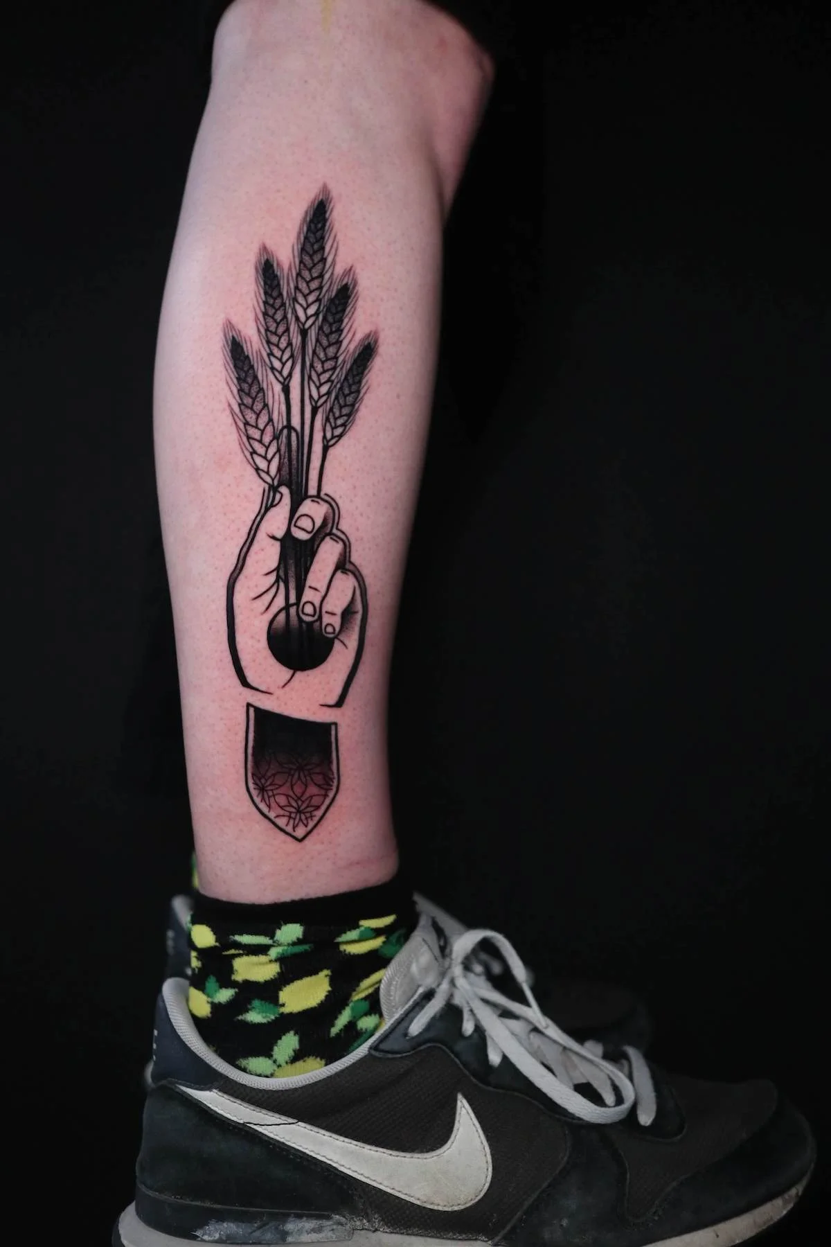 Blackwork and Surrealism tattoo by Ed Zlotin