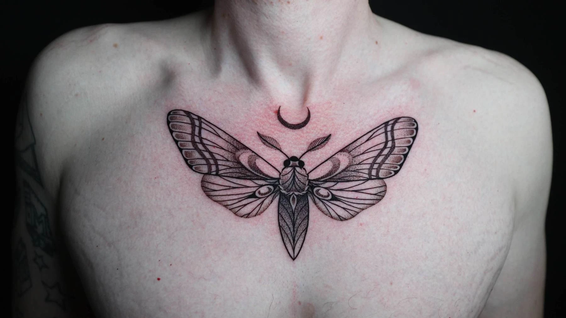 Blackwork and Dotwork tattoo by Ed Zlotin