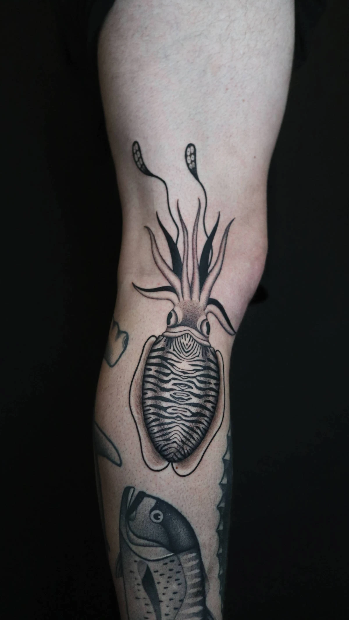 Blackwork and Dotwork tattoo by Ed Zlotin