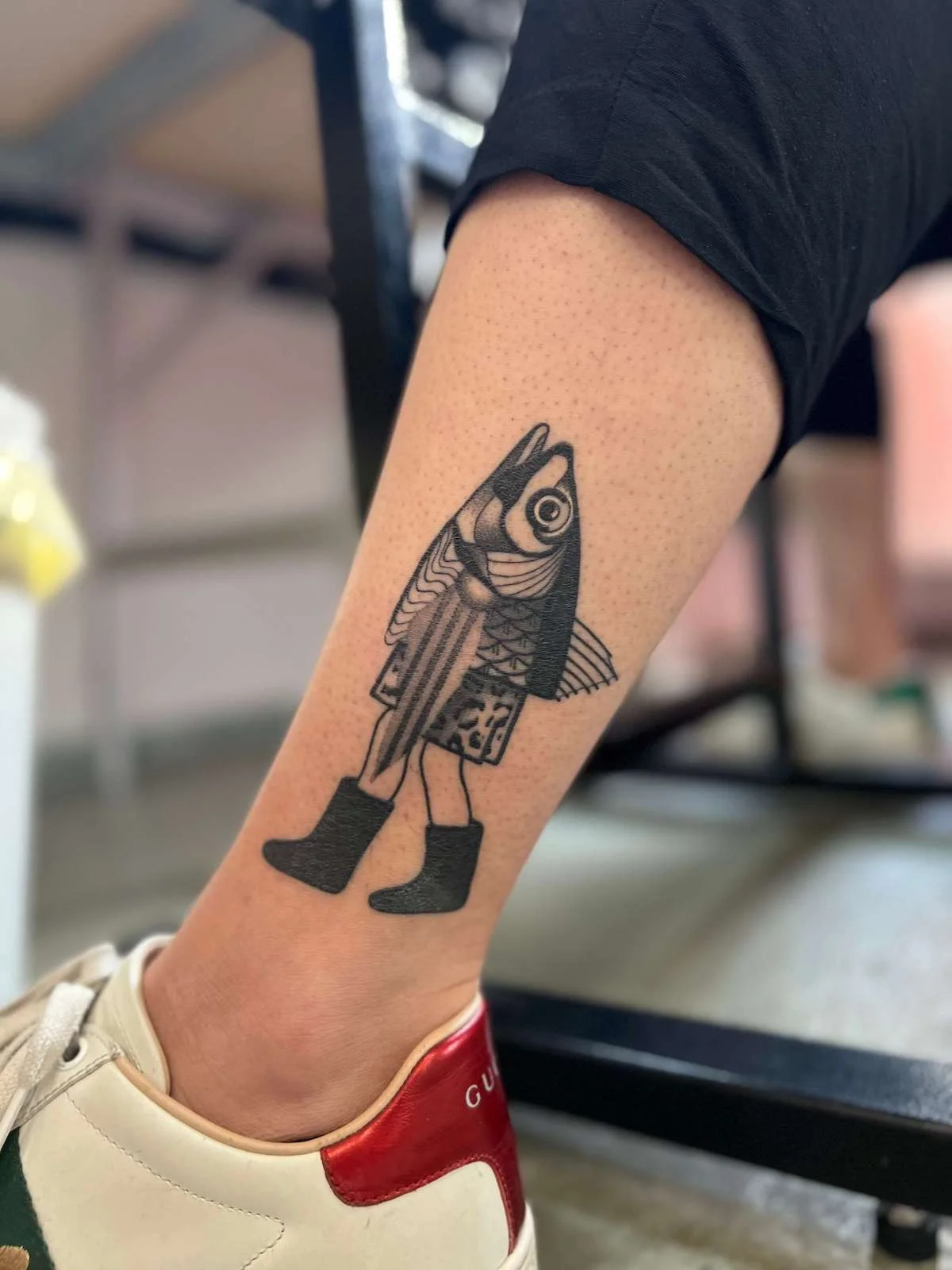 Blackwork, Dotwork and Surrealism tattoo by Ed Zlotin