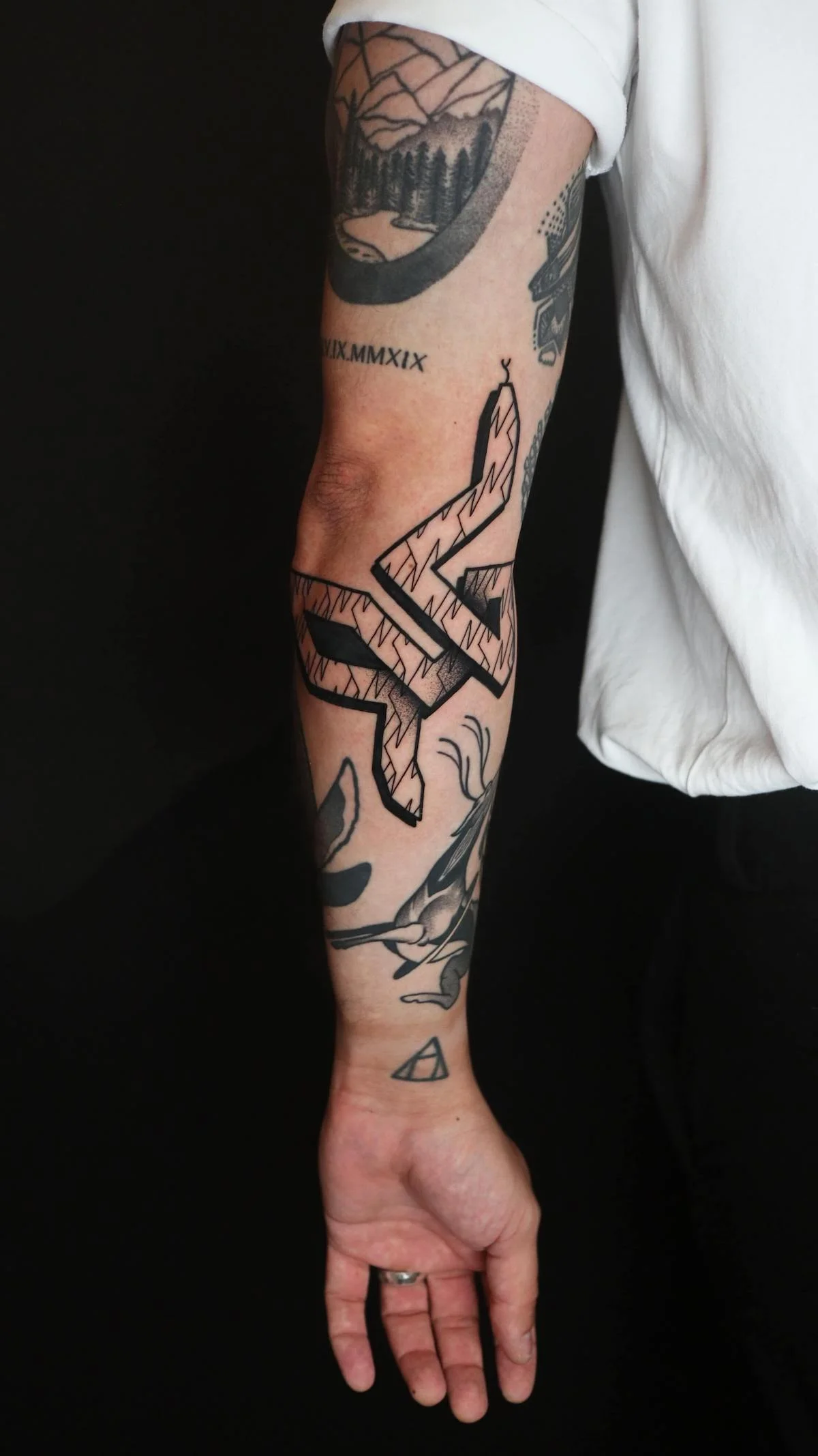 Blackwork, Dotwork and Linework tattoo by Ed Zlotin