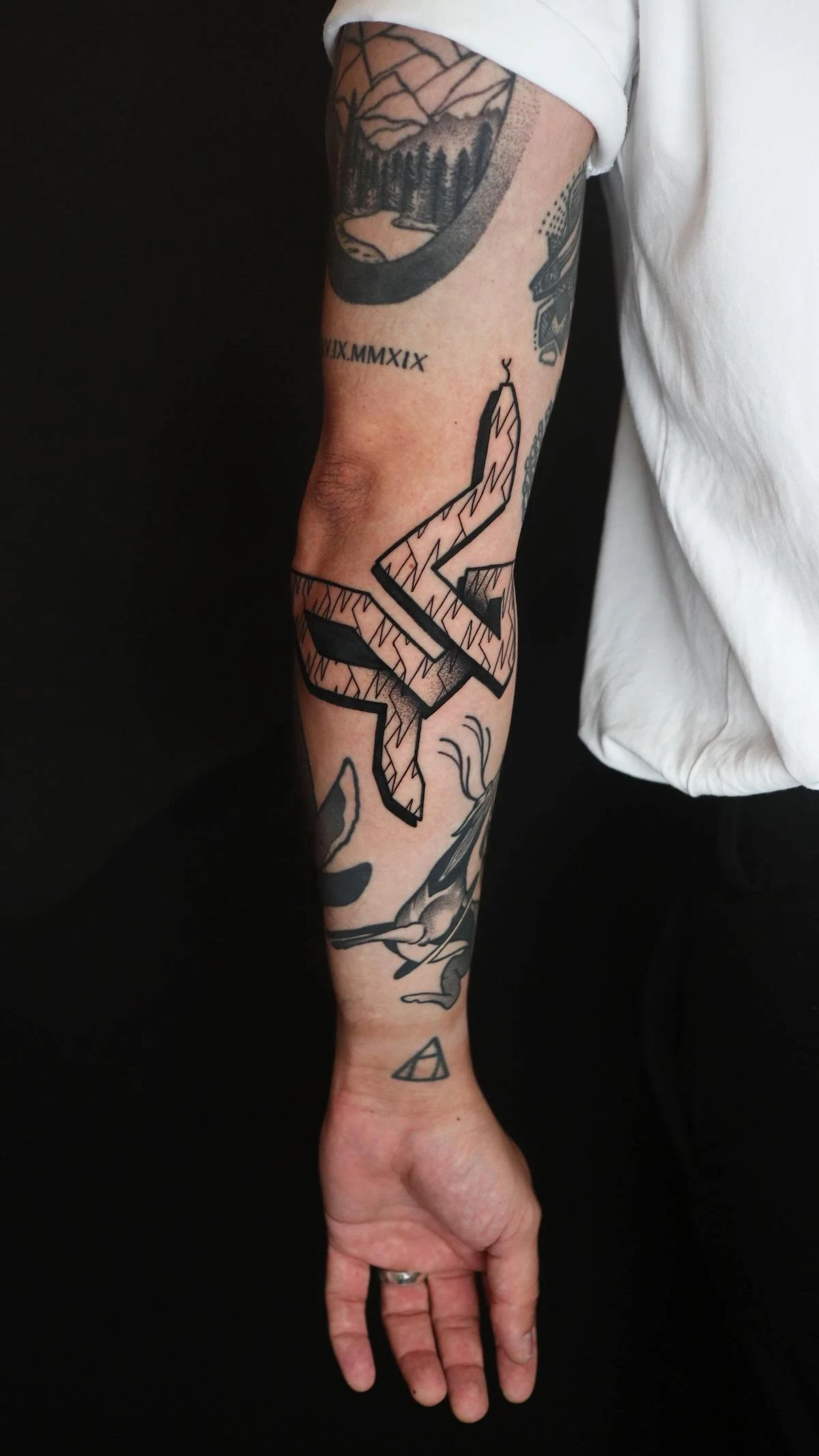 Blackwork, Dotwork and Linework tattoo by Ed Zlotin