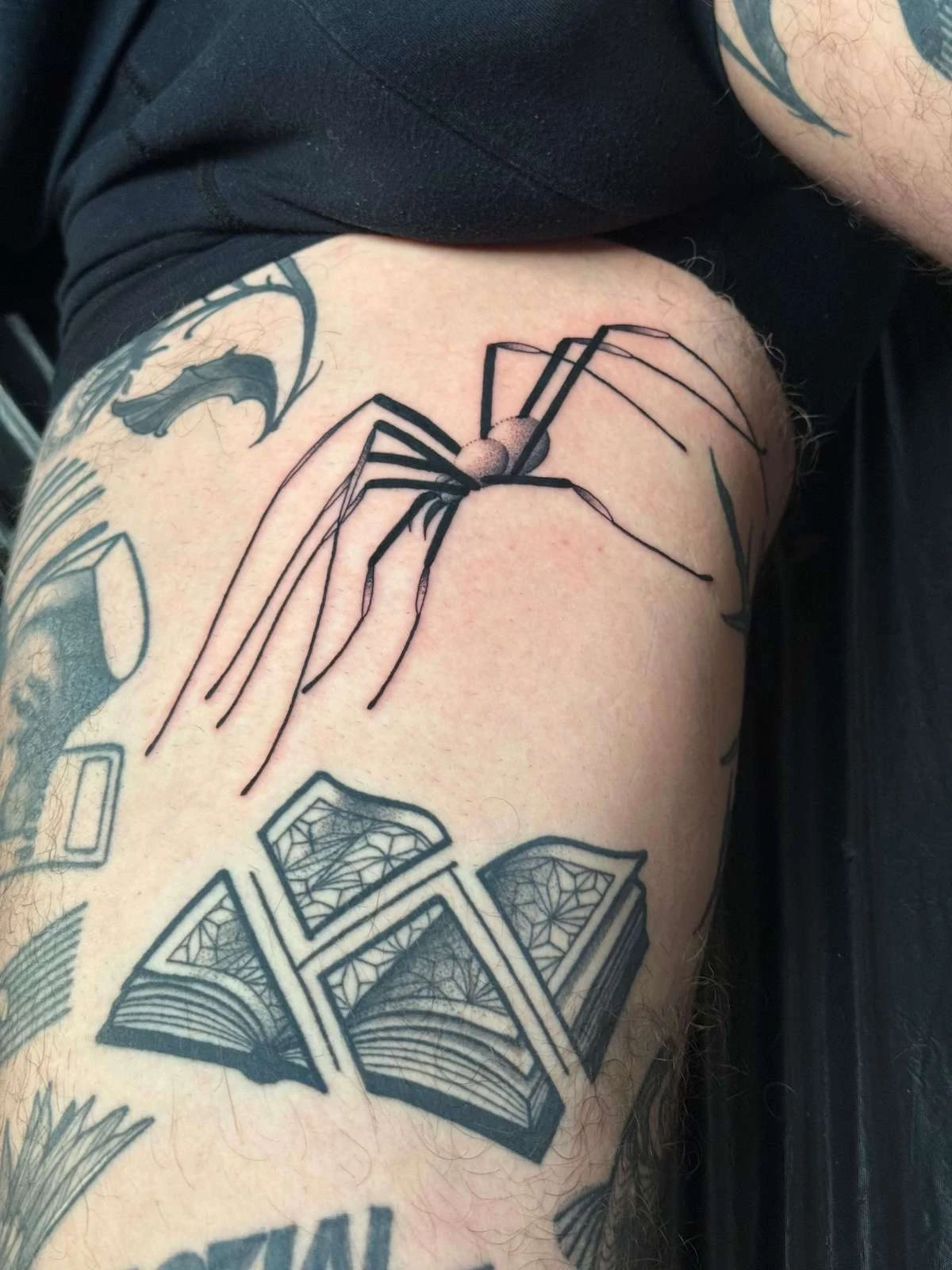 Blackwork and Dotwork tattoo by Ed Zlotin