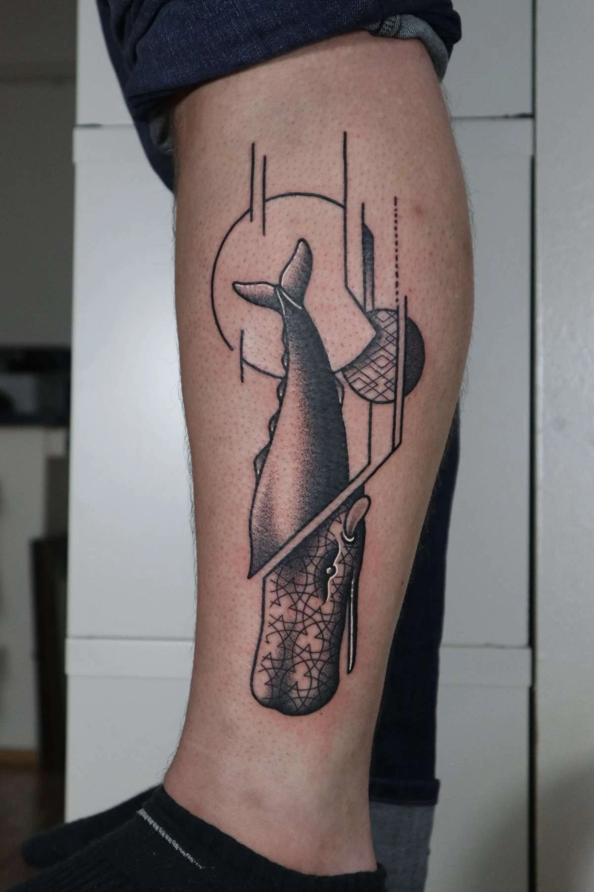 Blackwork and Dotwork tattoo by Ed Zlotin