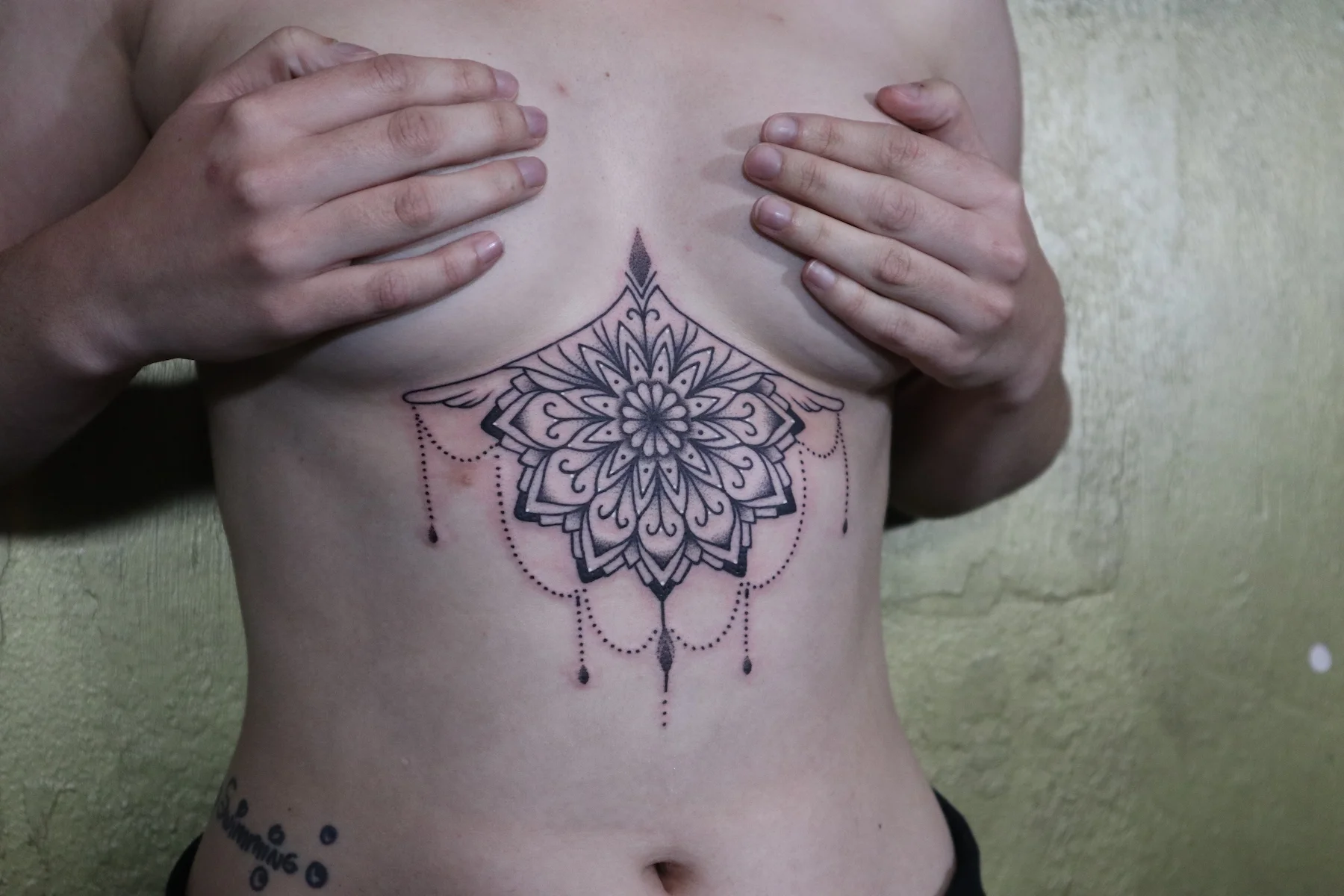 Blackwork tattoo by Ed Zlotin