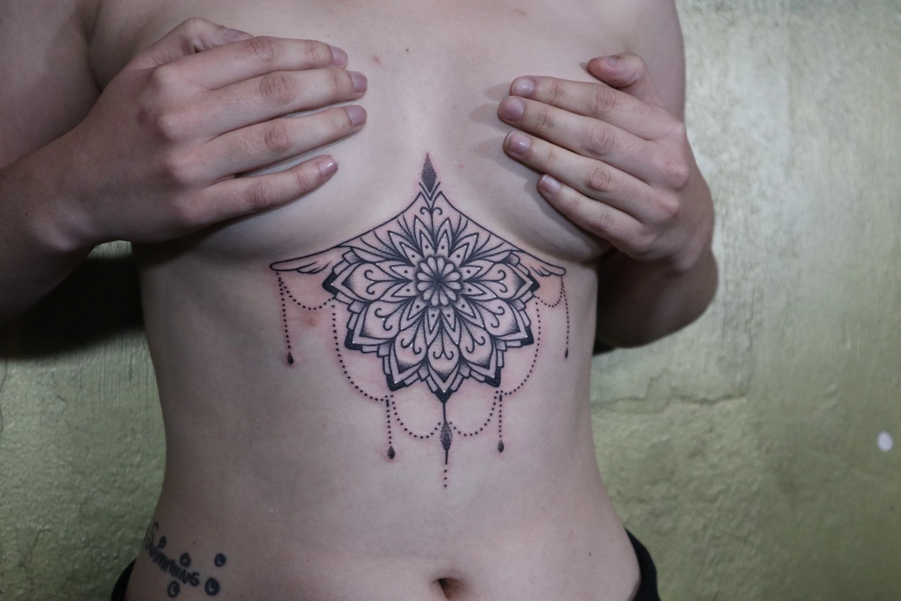 Blackwork tattoo by Ed Zlotin