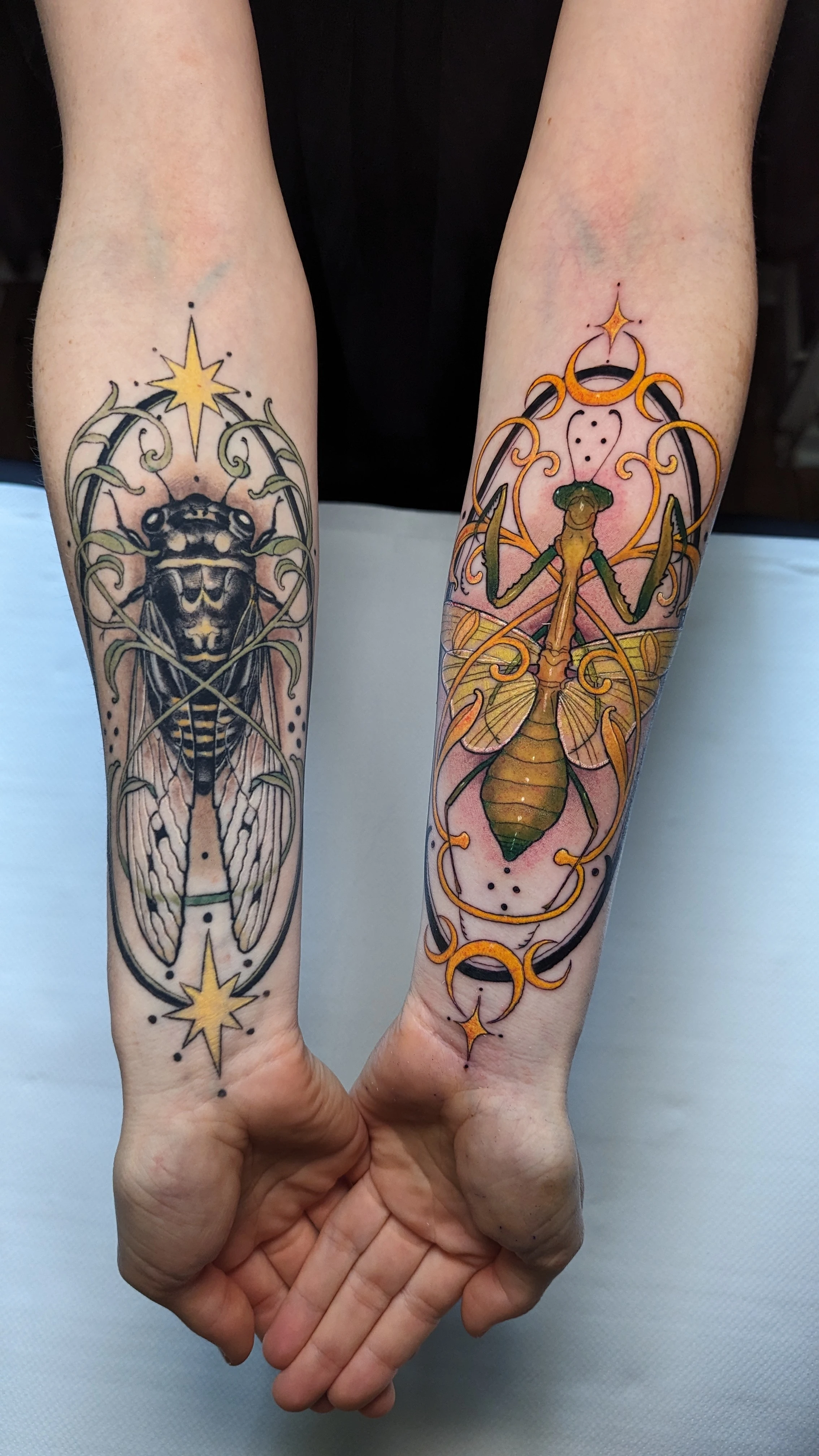 Neo Traditional and Art Nouveau tattoo by Luh
