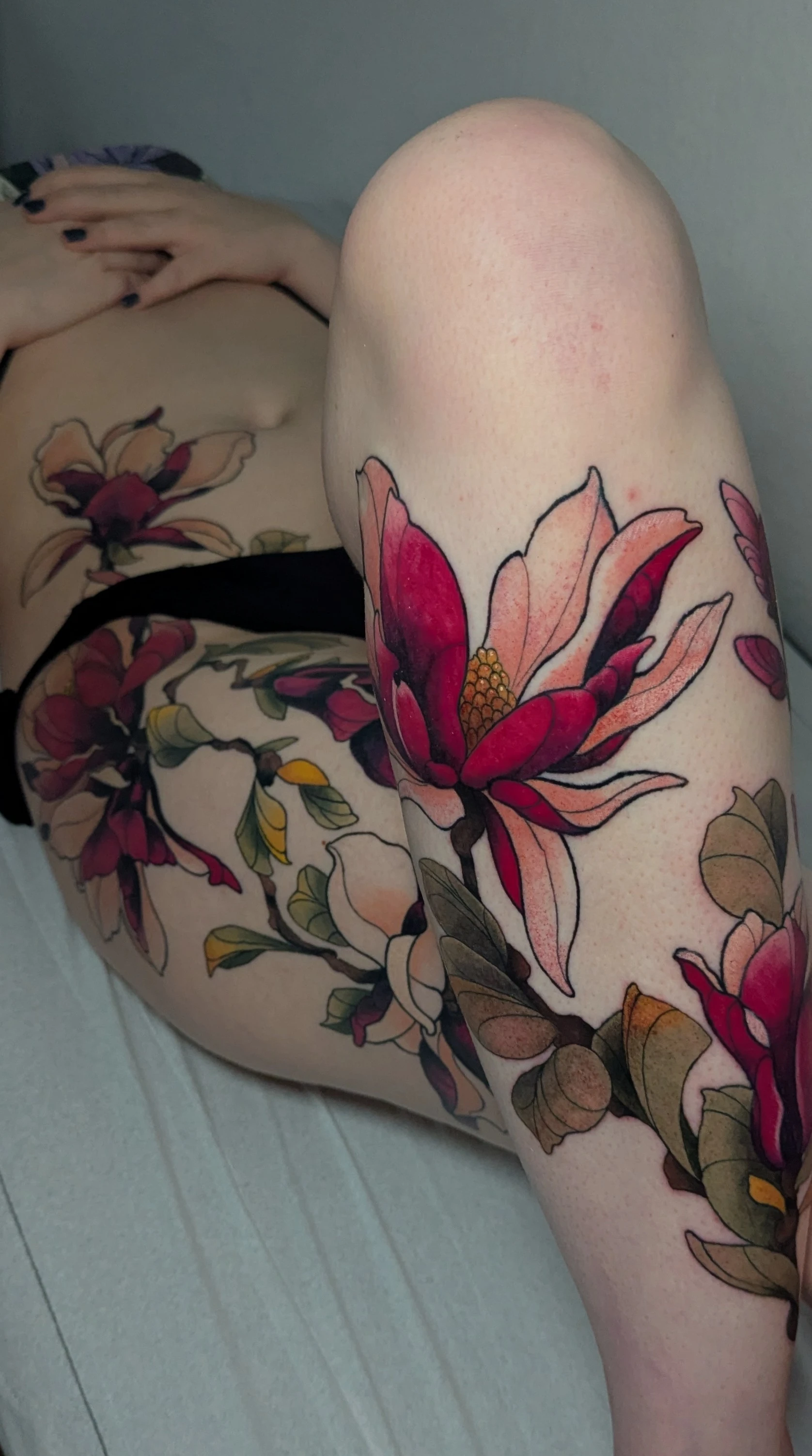 Floral & Botanic and Neo Traditional tattoo by Sera