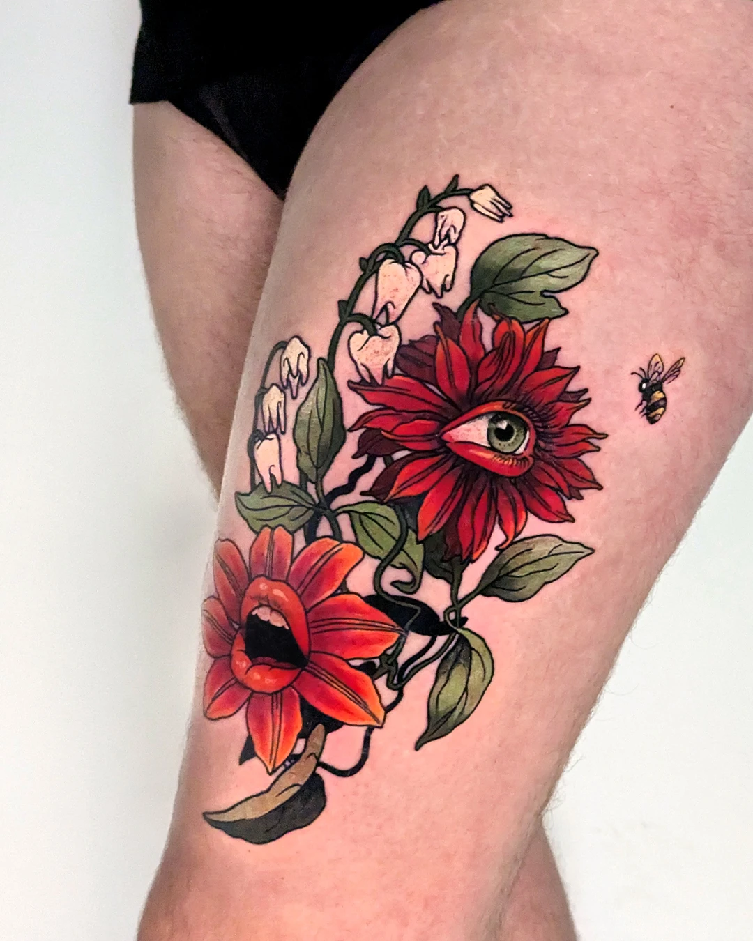 Floral & Botanic, Illustrative and Surrealism tattoo by Zohar
